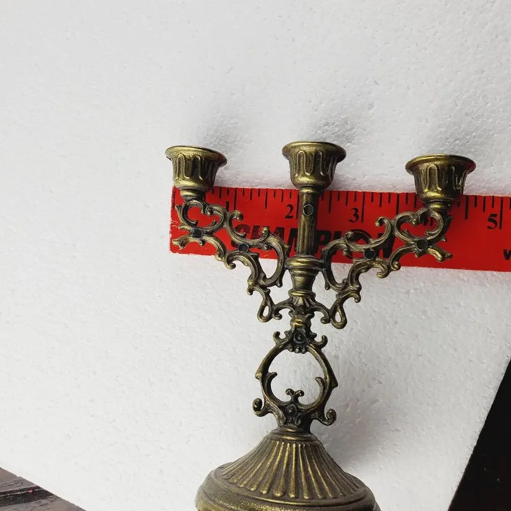 Vintage Italian Ornate Brass Small 5